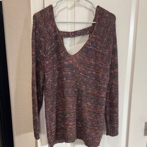 Susina V-Neck Sweater in Multicolor Knit / G7